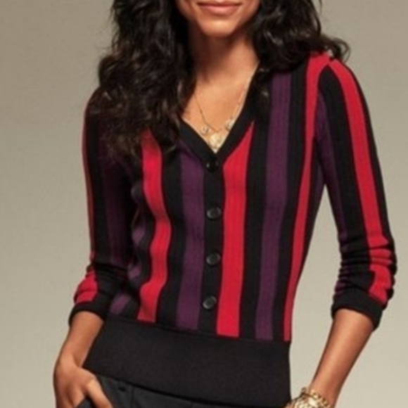 CAbi Sweaters - CAbi Royal Pullover Size M Multi Stripe